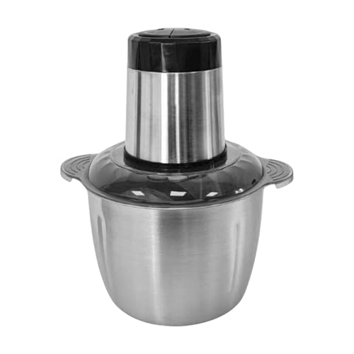 Renopfect Beef Grinder | Fleischhacker & Küchenzerkleinerer,2L Multifunktionaler Kompakter Edelstahl Food Prozessor Für Haushaltskochen Mahlzeitenzubereitung Zwiebelhacken Burger Küchenzerkleinern von Renopfect