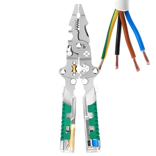 Renopfect Drahtschneider Und Kabelabisolierzange | Werkzeug Elektrikerzange,Mehrfunktionales Faltbares Spannungsprüfgerät Für Elektroreparaturen Heimwerkerprojekte Wartung Crimpen Und Schneiden Renopfect Drahtschneider Und Kabelabisolierzange | Werkzeug Elektrikerzange,Mehrfunktionales Faltbares Spannungsprüfgerät Für Elektroreparaturen Heimwerkerprojekte Wartung Crimpen Und Schneiden von Renopfect