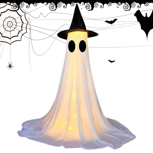 Renopfect Geist beleuchtet – gruselige Dekoration für den Außenbereich für Party | Halloween-Atmosphäre Dekoration für Terrasse, , verzaubertes Haus, Pfad von Renopfect