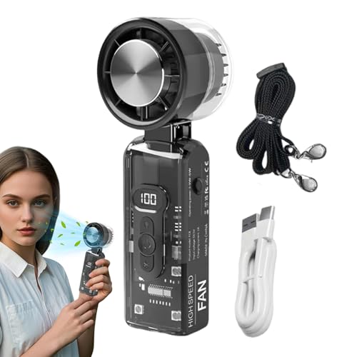 Renopfect Handventilator | Kühlender tragbarer Ventilator wiederaufladbar - Wiederaufladbares Lüfter Ohne Rotorblätter Kühlgerät Für Reisen Büro Outdoor Erwachsene von Renopfect
