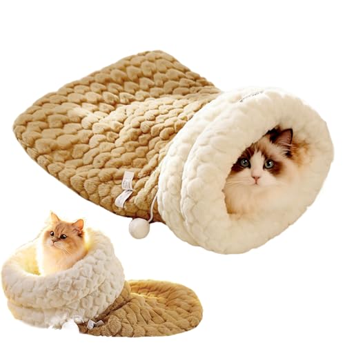 Renopfect Katzenbett | Weiches Plüschbett Warm für den Schlaf von Tieren – geschlossener Winterhütte für kleine Tiere Welpen Kaninchen, für Wohnzimmer Winter Schlafzimmer Hund Renopfect Katzenbett | Weiches Plüschbett Warm für den Schlaf von Tieren – geschlossener Winterhütte für kleine Tiere Welpen Kaninchen, für Wohnzimmer Winter Schlafzimmer Hund von Renopfect