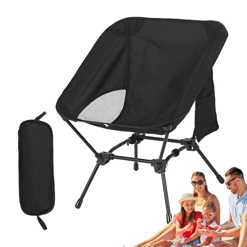 Renopfect Outdoor Klappstuhl - Tragbarer Ruhesitz für Wandern,Campingstuhl Mit Seitentasche Für Picknick Wandern Angeln Garten Outdoor von Renopfect