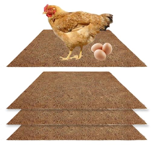 Renopfect Pads für Legehennen – 4 Stück wiederverwendbare Hühnernestmatte | Wiederverwendbares Kissen zum Einlegen von Eiern und Vogelhäusern für Hühnerställe im Freien von Renopfect