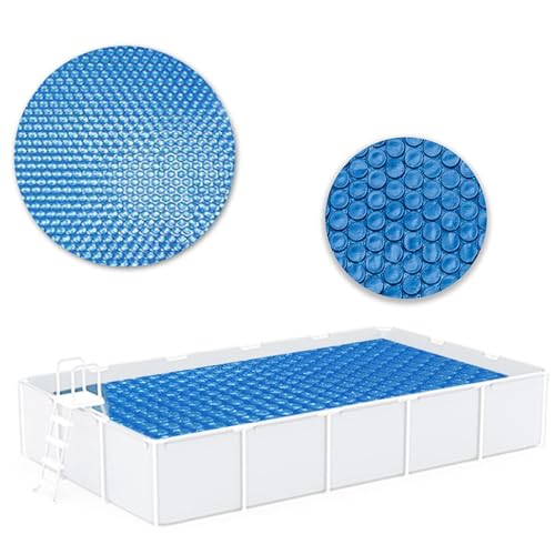 Renopfect Pool Solarabdeckplane, Solarabdeckung Pool Rechteckig Solarfolie Wärmeplane Zuschneidbar PE-Luftpolsterfolie Solarplane Solarabdeckung Poolheizung Poolsolarplane Für Wassererwärmung von Renopfect