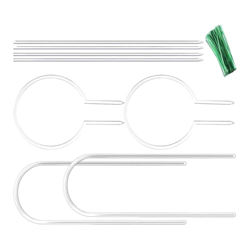 Renopfect Rankhilfe für Zimmerpflanzen, Acryl, U-förmig, für den Innenbereich, transparente runde Pfähle mit Bindern und dekorativer Halterung für Gartentöpfe Renopfect Rankhilfe für Zimmerpflanzen, Acryl, U-förmig, für den Innenbereich, transparente runde Pfähle mit Bindern und dekorativer Halterung für Gartentöpfe von Renopfect