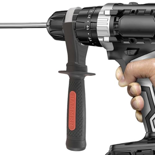 Renopfect Seitenhandgriff für Elektrische Hämmer - Vorderer Griff,Verstellbarer Elektrobohrer Ersatz Stabiler Zusatzgriff für Möbelbauarbeiten von Renopfect