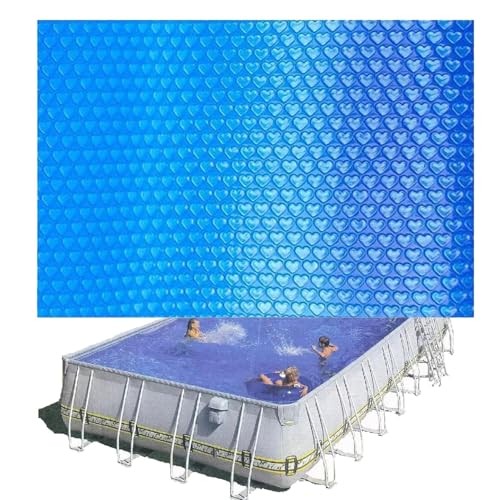 Renopfect Solarplane Rechteckig Pool Solarabdeckung Solar Poolabdeckung Pool Solarfolie Zuschneidbar Poolheizung Wärmeplane, Wärmespeichernde Decke, Reduziert Die Wasserverdunstung von Renopfect