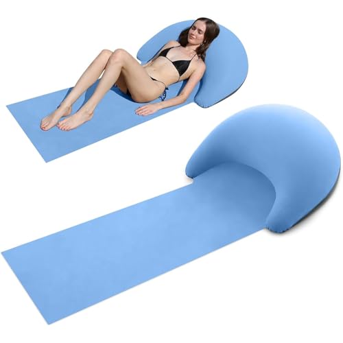Renopfect Tragbare Strandmatte - Klappbare Matte Mit Kopfkissen Für Unterwegs,Flauschige Faltbare Reise-Essentials Für Park Schwimmbad Wanderung Picknick Freizeitaktivitäten Renopfect Tragbare Strandmatte - Klappbare Matte Mit Kopfkissen Für Unterwegs,Flauschige Faltbare Reise-Essentials Für Park Schwimmbad Wanderung Picknick Freizeitaktivitäten von Renopfect