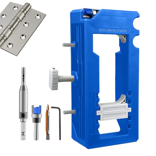 Renopfect Türband Schablone - Präzisionsschablone Für Türscharniere | Robuste Einstellbare Vorrichtung Für 7 Bis 13 Cm Holzbearbeitung Haushaltsüblich von Renopfect