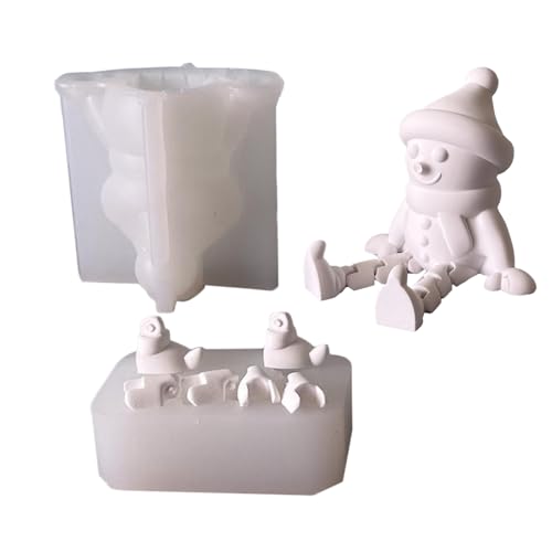 Renopfect Weihnachtsformen Für Kerzen,Gießharzformen Weihnachten - Deko Handwerk Form Für Polymer Aromawachs Epoxy Gießpaste Seife Festliche Saisonale Dekoration von Renopfect