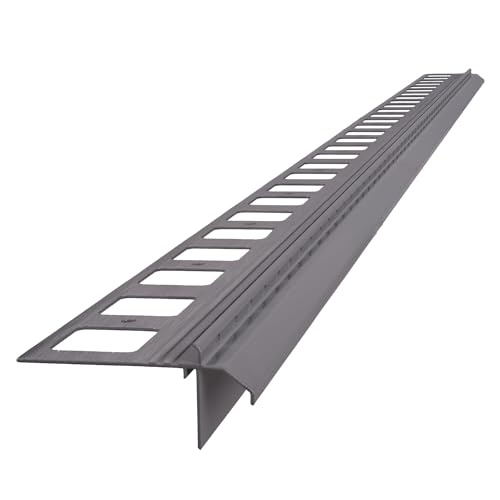 Renoplast® ABS-Montagestreifen für Traufprofil K100R | S80 2mm 200cm | Fertigstellung von Terrassen und Balkonen | Fliesenböden auf Klebemörtel | Wasser ablaufsysteme Winkelprofil von Renoplast