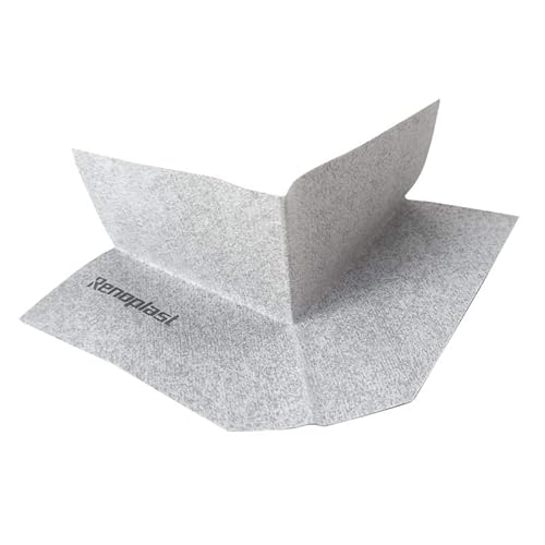Renoplast® Äußere Verstärkungsecke PL3 | Armlänge 10 cm | Verschlussflansch Mauersperrbahn Sperrfolie zur Bauwerksabdichtung Abdichtung Isolierbahn Fassadenschutz | Belüfteten Fußböden von Renoplast