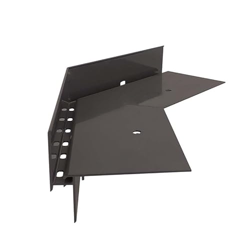 Renoplast® Aluminium Ecke 135° für Traufprofil W35+ Graphit | Fertigstellung von Terrassen und Balkonen | Belüftete Böden Erhöht | Wasser ablaufsysteme Winkelprofil | Korrosionsschutz Balkonprofile von Renoplast