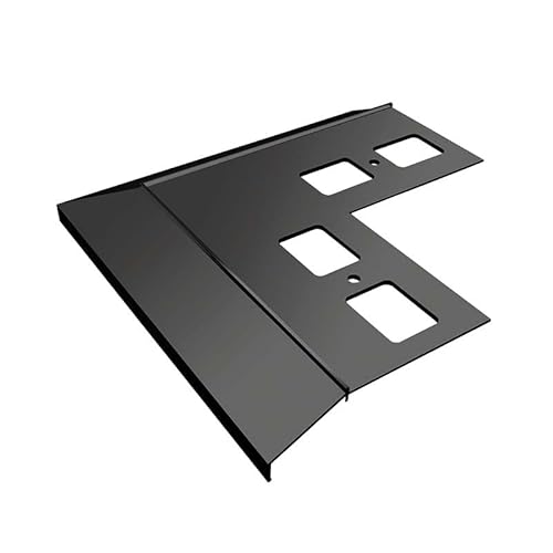 Renoplast® Aluminium Ecke 90° für Traufprofil K100 Graphit | Fertigstellung von Terrassen und Balkonen | Fliesenböden auf Klebemörtel | Wasser ablaufsysteme Winkelprofil von Renoplast