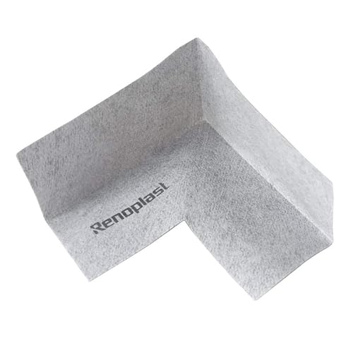 Renoplast® Innere Verstärkungsecke PL3 | Armlänge 10 cm | Verschlussflansch Mauersperrbahn Sperrfolie zur Bauwerksabdichtung Abdichtung Isolierbahn Fassadenschutz | Belüfteten Fußböden von Renoplast