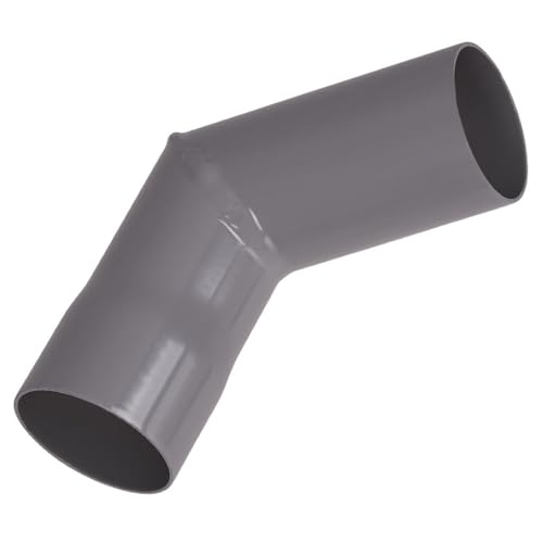 Renoplast® R50 Aluminium Fallrohrbögen | Ecke 87º DN 40mm Grau | Dachrinnen Regenrinne Dachentwässerung Blechkantprofile | Gartenhaus Carport Terrasse Balkon-Steckrinne | Rinne für Dach von Renoplast