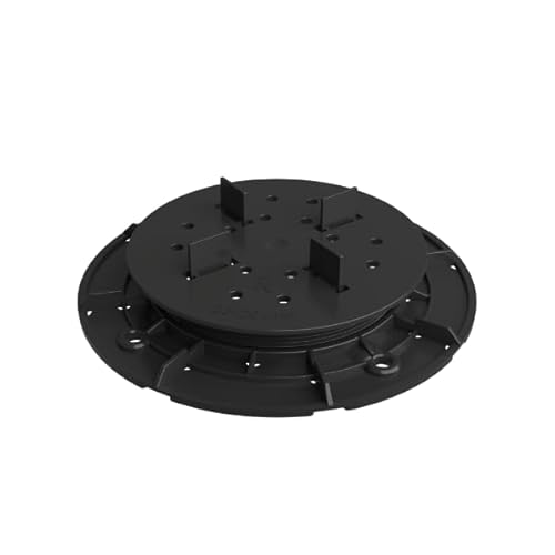 Renoplast® RENOPAD PRO Terrassenkonsole Terrassenhalterung, Größe 23-29 mm, Stelzlager Höhenverstellbar Terrassenplatten Terrassenlager verstellbar Unterkonstruktion Terrassenpad Terrassenbau von Renoplast