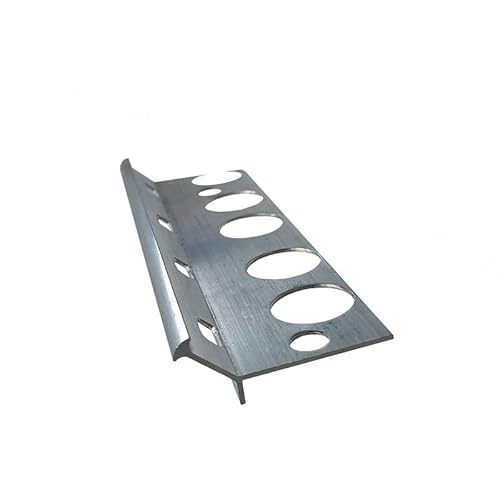 Renoplast® V Profilé aluminium pour marches d'escalier pour sols en résine | 200cm gris | Profilé pour nez de marche | Profilé pour marches en aluminium | Rail pour carrelage | Cornière combinée von Renoplast