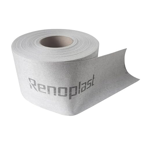 Renoplast® Verstärkungsband PL3 | 1 pro meter Breite 160mm | Verschlussflansch Mauersperrbahn Sperrfolie zur Bauwerksabdichtung Abdichtung Isolierbahn Fassadenschutz | Belüfteten Fußböden von Renoplast