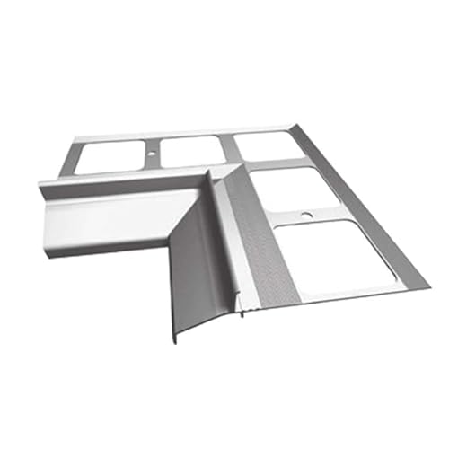 Renoplast® ABS-Montagestreifen für Traufprofil K100R | S80 2mm 200cm | Fertigstellung von Terrassen und Balkonen | Fliesenböden auf Klebemörtel | Wasser ablaufsysteme Winkelprofil von Renoplast