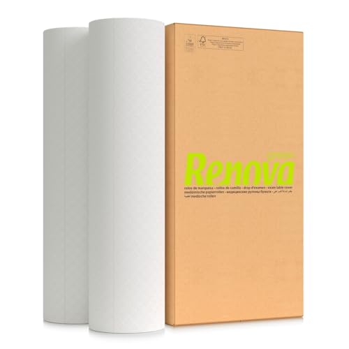 Renova Rollliege | 6 Rollen à 110 m | 600 mm Breite | 1-lagig | Ecolabel zertifiziert von Renova