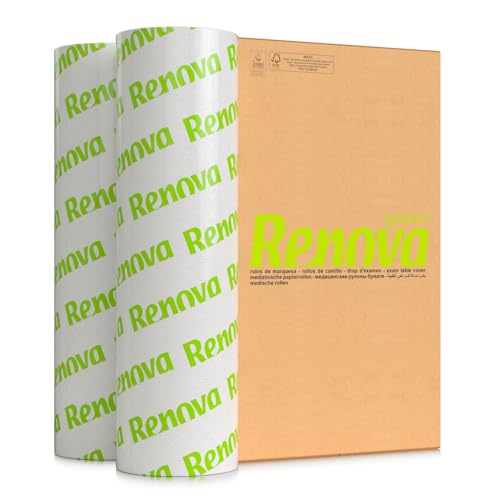 Renovagreen Camilla Rollen I 4 Rollen à 110 m I 600 mm Breite I 2-lagig I Ecolabel zertifiziert von Renova