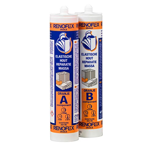 RENOFLEX Orange 2-Komponenten 600ml Epoxy-Holzersatzmasse von Renovaid