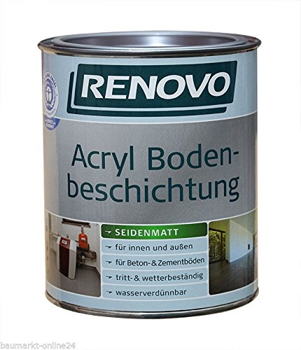 Acryl Bodenbeschichtung 5 L RAL 7001 Silbergrau Renovo von Renovo