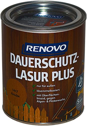 0,75L RENOVO Dauerschutzlasur 1417 Kirsche Lasur Holzlasur von Renovo