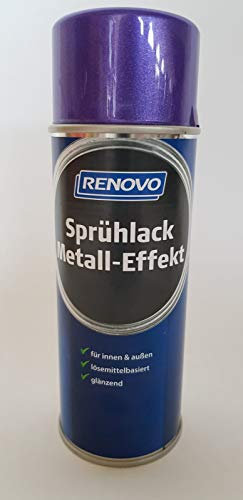 Renovo Metall-Effekt Violett Sprühlack 400 ml von Renovo