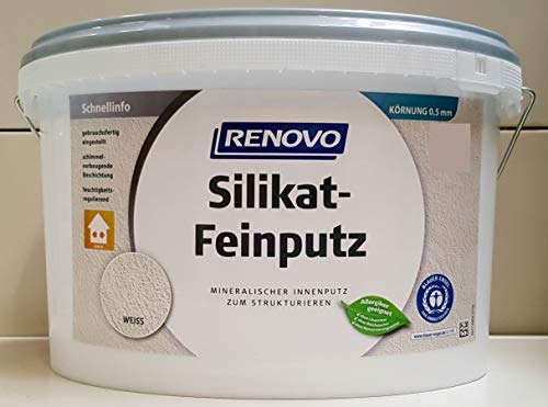 RENOVO Silikat Feinputz 0,5mm-Korn, 8 Kg von Renovo