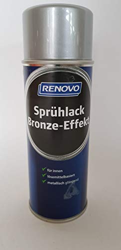 Renovo Silberbronze Sprühlack für Innen, lösemittelbasiert 400 ml von Renovo