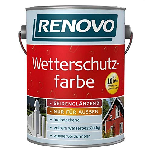 Renovo Wetterschutzfarbe 9900 schwarz 2,5 Ltr von Renovo