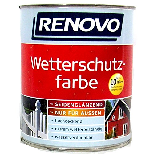 Renovo Wetterschutzfarbe RAL 8014 sepiabr. 2,5 L von Renovo