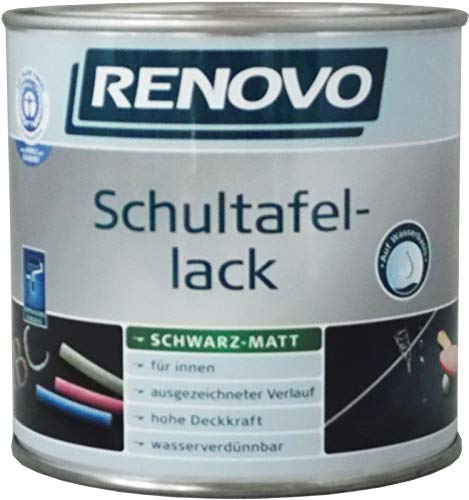 Renovo SchultafelFarbe SchultafelLack Tafellack 375 ml schwarz matt WB von Renovo