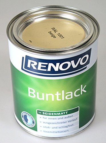 Seidenmattlack Beige seidenmatt RAL 1001 - 750 ml von Renovo