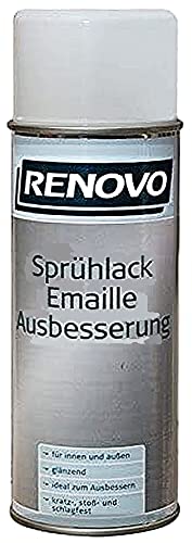 Sprühlack Emaille Ausbesserung 400 ml Weiss Renovo von Renovo