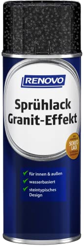 Sprühlack Granit-Effekt Schwarz 400 ml Renovo von Renovo