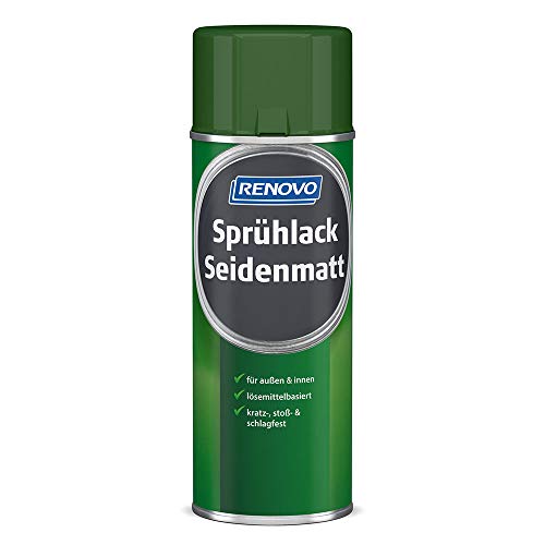 Sprühlack RAL 6002 Laubgrün 400 ml Seidenmatt Renovo von Renovo