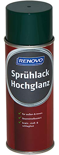 Sprühlack RAL 6005 Moosgrün 400 ml Hochglanz Renovo von Renovo