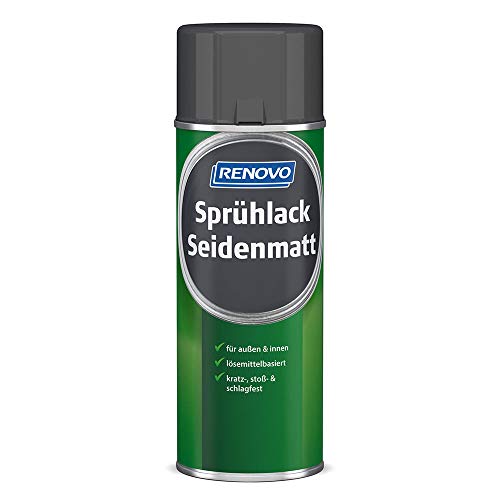 Sprühlack RAL 7001 Silbergrau 400 ml Seidenmatt Renovo von Renovo