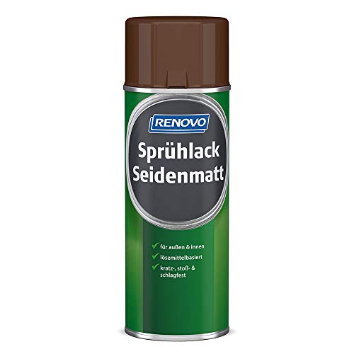 Sprühlack RAL 8011 Nussbraun 400 ml Seidenmatt Renovo von Renovo