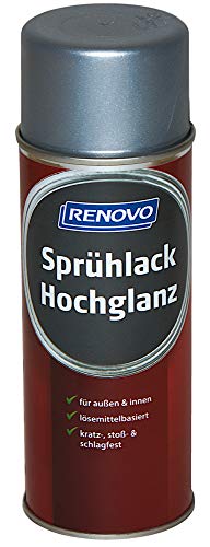 Sprühlack RAL 9006 Weißaluminium 400 ml Hochglanz Renovo von Renovo