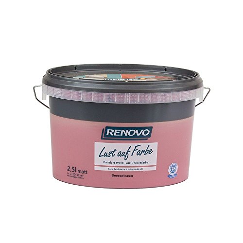 Trendfarbe Beerentraum 2,5 L Renovo Lust auf Farbe - Wandfarbe Deckenfarbe von Renovo