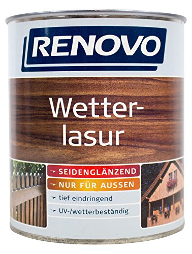 Wetterlasur 2,5 L Holzlasur Ebenholz Renovo von Renovo