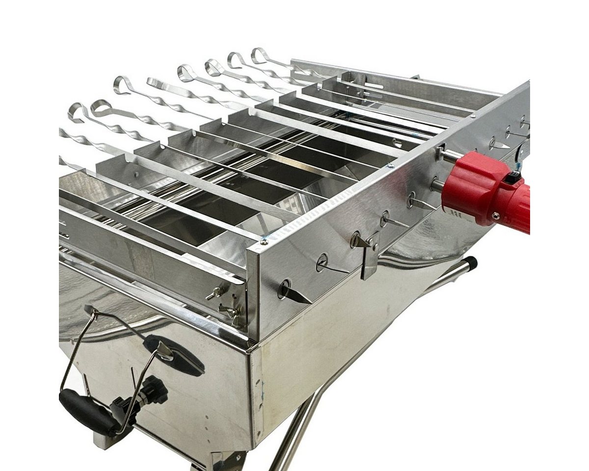 Renschler Line Holzkohlegrill Olymp 9 Schaschlikgrill Set XXL von Renschler Line