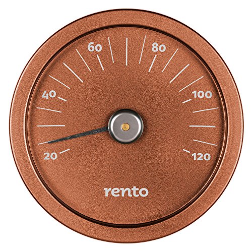 Rento - Sauna Thermometer - Aluminium - Copper Brown - 15x15x2cm von Rento