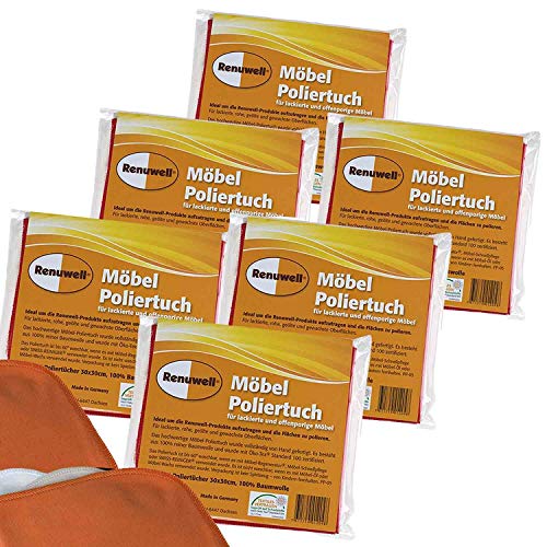 Renuwell 6 x Möbel Poliertuch 4er Pack für lackierte und offenporige Möbel Spar-Set Renuwell 6 x Möbel Poliertuch 4er Pack für lackierte und offenporige Möbel Spar-Set von Renuwell