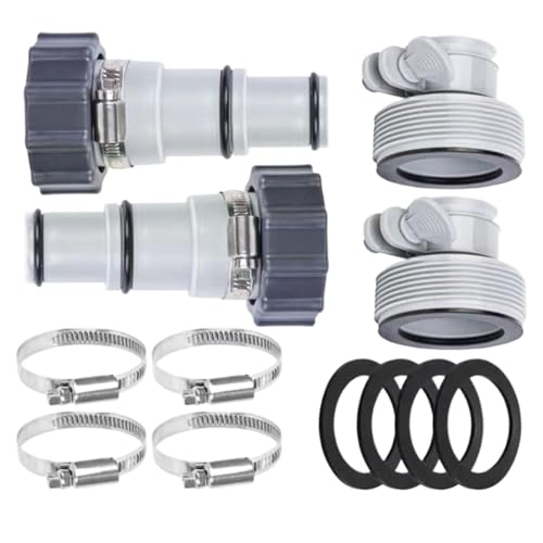 Pool Schlauch Adapter - 1.25 Bis 1.5 Zoll Poolschlauch Verbinder - Ersatzteile Für Springbrunnen Rückspülung Anwender Heimbereich Gewerbe von Renywosi