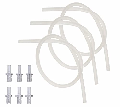 Milchschlauch 3x & Anschlussnippel 6x für Kaffeevollautomaten - kompatibel mit Jura Vollautomaten Impressa Giga von Renz